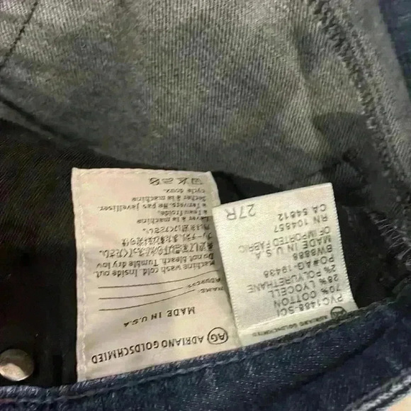 AG Adriano Goldschmied -The Stevie Petite Slim Straight Sz 27R - Picture 9 of 11